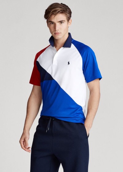 Men's Polo Ralph Lauren Tech Piqué Polo Shirts | 923608VNC